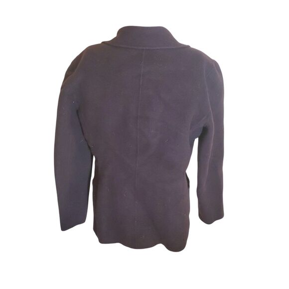 Anne Klein Vintage Deep Purple Wool Shacket Sweater Jacket Sz M/L - Picture 3 of 5